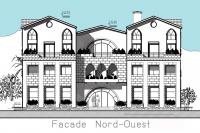 Immeuble d'appartements meublés en montagne au nord du Liban